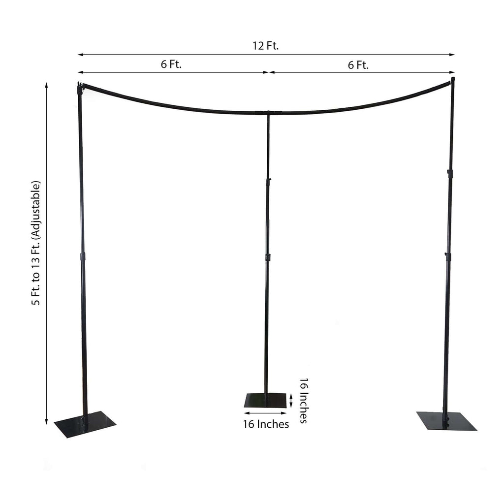 11ftx13ft Triple Base Curved Backdrop Stand