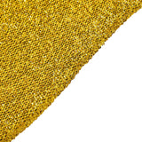 7.5ft Gold Metallic Shimmer Tinsel Spandex Round Backdrop, 2-Sided Wedding Arch Cover