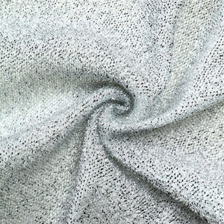 Create a Spectacle of Style and Sparkle with our Silver Metallic Shimmer Tinsel Spandex Round Wedding Arch Cover Create a Spectacle of Style and Sparkle with our Silver Metallic Shimmer Tinsel Spandex Round Wedding Arch Cover