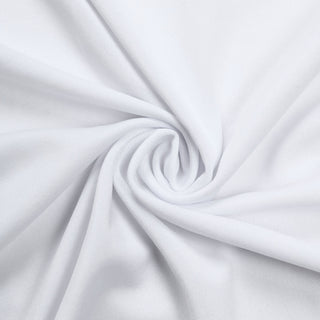 Create a Spectacle of Style with our White Round Spandex Fit Party Backdrop Stand Cover