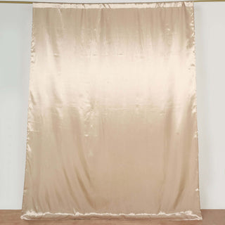 The Perfect Wedding Backdrop in Nude Satin The Perfect Wedding Backdrop in Nude Satin