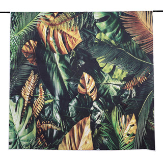 Create Unforgettable Memories with the Green/Gold Tropical Jungle Safari Leaf Print Vinyl Backdrop