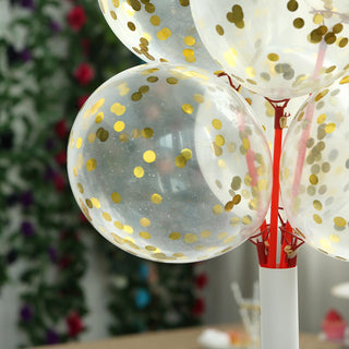 Add a Pop of Color with Clear/Gold Confetti Filled Balloons