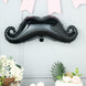 31" Black Mustache Shaped Mylar Balloon, Foil Party Balloons