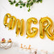 13Inch Ready-To-Use Shiny Gold "Congrats" Mylar Foil Balloon Banner Sign