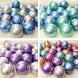 25 Pack | 12inches Metallic Chrome Purple Latex Helium/Air Party Balloons