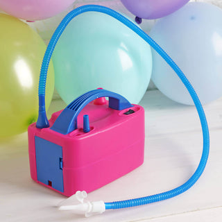 Hot Pink Dual Nozzle Electric Balloon Pump Hot Pink Dual Nozzle Electric Balloon Pump