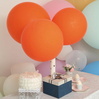 Add a Pop of Elegance with 18" Matte Pastel Orange Balloons