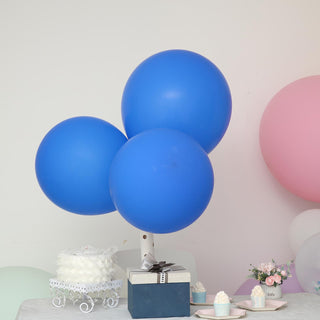Add a Pop of Elegance with Matte Pastel Royal Blue Balloons