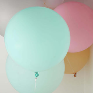 Make a Statement with 32" Large Matte Pastel Seafoam Balloons Make a Statement with 32" Large Matte Pastel Seafoam Balloons