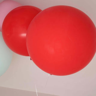 Experience Long-Lasting Fun with 32" Large Matte Red Helium or Air Premium Latex Balloons Experience Long-Lasting Fun with 32" Large Matte Red Helium or Air Premium Latex Balloons