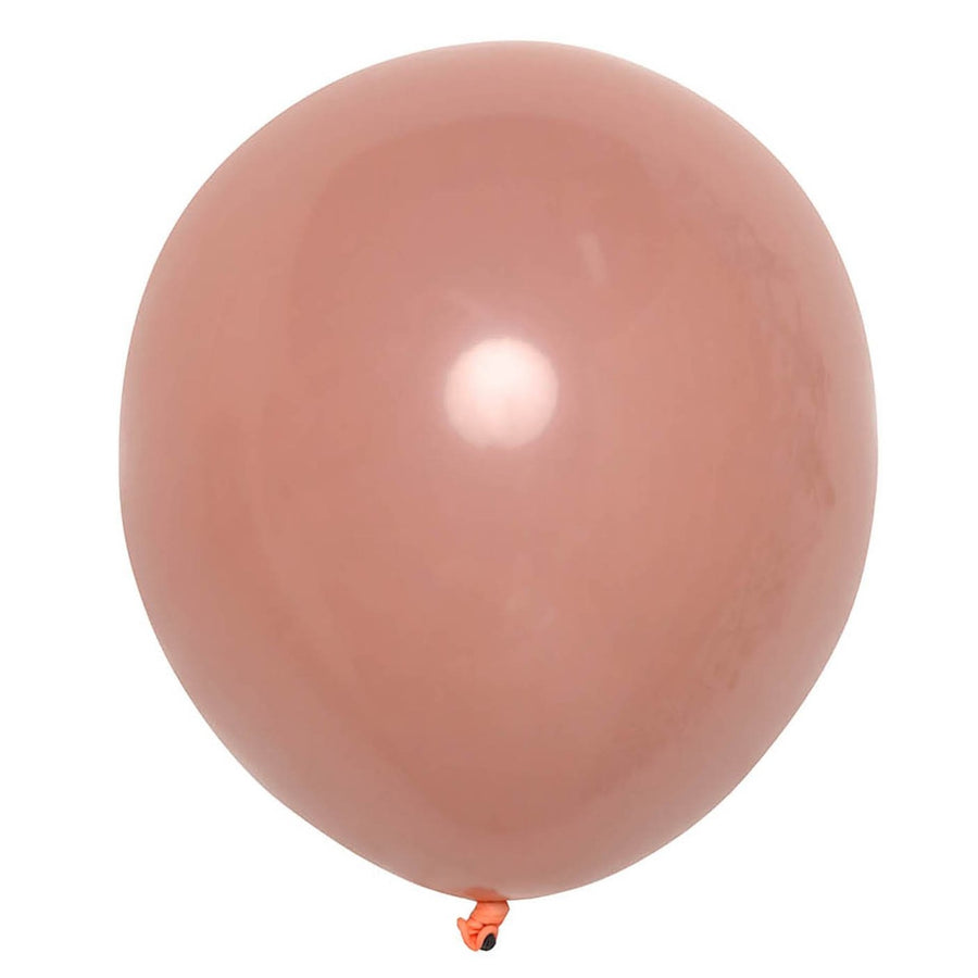 25 Pack | 10inch Matte Dusty Rose Double Stuffed Prepacked Latex Balloons#whtbkgd