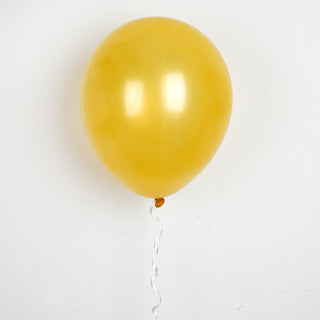 Enhance Your Event Decor with 12" Shiny Pearl Gold Balloons