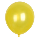 25 Pack | 12inch Shiny Pearl Yellow Latex Helium, Air or Water Balloons#whtbkgd