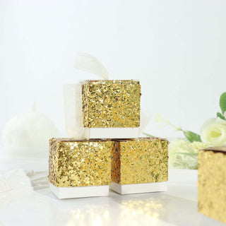 Shimmering Gold Candy Cases Shimmering Gold Candy Cases