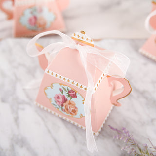 Create Memorable Moments with Dusty Rose Mini Teapot Favor Boxes