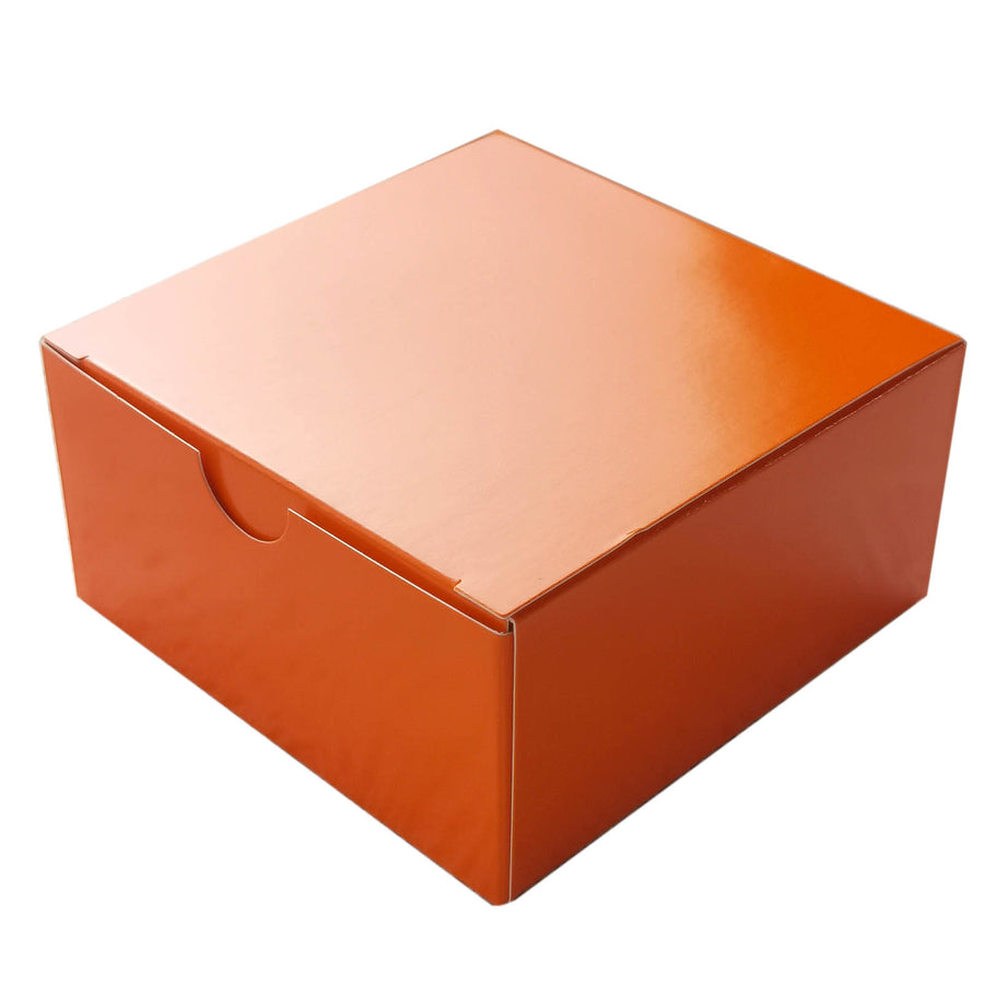 100 Pack | 4inch x 4inch x 2inch Orange Cake Cupcake Party Favor Gift Boxes, DIY#whtbkgd