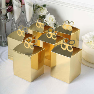 Stylish and Reliable Metallic Gold Foil Butterfly Top Candy Gift Boxes Stylish and Reliable Metallic Gold Foil Butterfly Top Candy Gift Boxes