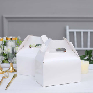 Classic White Candy Gift Tote Gable Boxes - Perfect for Any Event Classic White Candy Gift Tote Gable Boxes - Perfect for Any Event