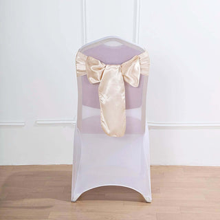 Enhance Your Décor with Beige Satin Chair Sashes Enhance Your Décor with Beige Satin Chair Sashes