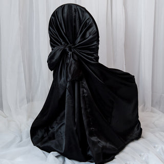 Enhance Your Event Decor with the Black Satin Chair Cover