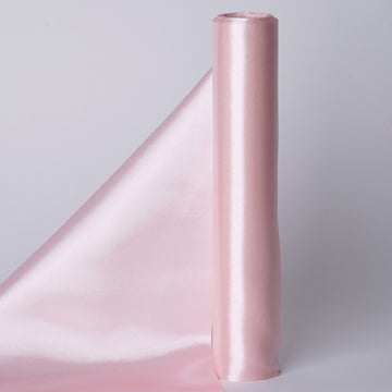 12"x10 Yards Blush Satin Fabric Bolt, DIY Craft Wholesale Fabric