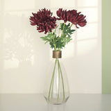 3 Stems | Burgundy 27inch Artificial Silk Chrysanthemum Bouquet Flowers