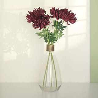 Burgundy 27" Artificial Silk Chrysanthemum Bouquet Flowers Burgundy 27" Artificial Silk Chrysanthemum Bouquet Flowers