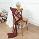 5 Pack | Burgundy Gauze Cheesecloth Boho Chair Sashes - 16inch x 88inch