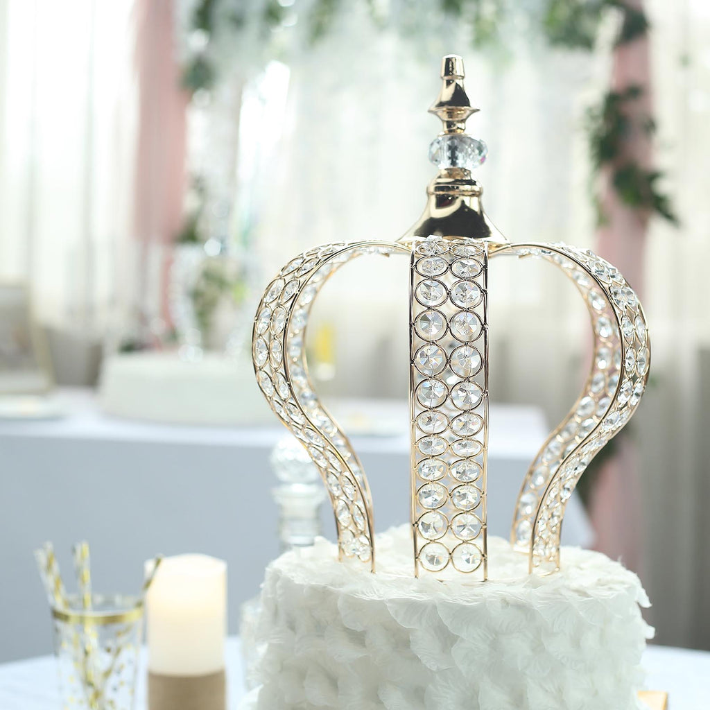 14 Gold Crown Cake Topper