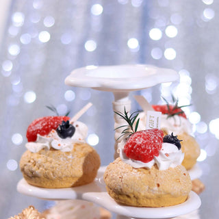 Perfect Addition to Your Event Decor - White 18" 5-Tier Scallop Edge Cupcake Stand Perfect Addition to Your Event Decor - White 18" 5-Tier Scallop Edge Cupcake Stand