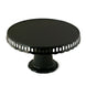 4 Pack | 13inch Black Round Footed Reusable Plastic Pedestal Cake Stands