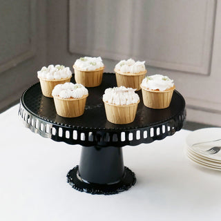 Enhance Your Event Decor with Black Round Footed Cake Stands
