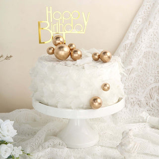 Create a Stunning Gold-themed Event with Gold Faux Pearl Balls Cake Topper Picks Create a Stunning Gold-themed Event with Gold Faux Pearl Balls Cake Topper Picks