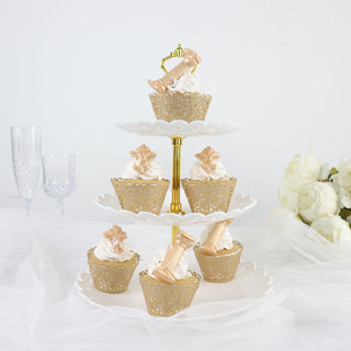 Transform Your Party Decorations with Gold Lace Cupcake Wrappers