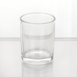 12 Pack | 2.5inch Clear Glass Votive Candle Holder Set, Tealight Holders