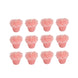 12 Pack | 1inch Pink Mini Rose Flower Floating Candles Wedding Vase Fillers