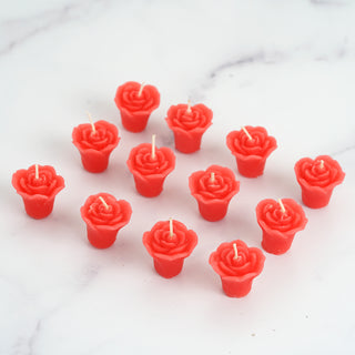 Create a Mesmeric Harmony with Red Mini Rose Flower Floating Candles