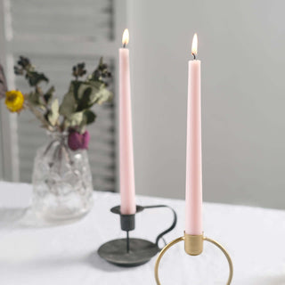 Versatile and Practical Blush 10" Premium Wax Taper Candles Versatile and Practical Blush 10" Premium Wax Taper Candles