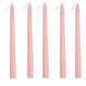 12 Pack | Blush / Rose Gold 10inch Premium Wax Taper Candles, Unscented Candles#whtbkgd