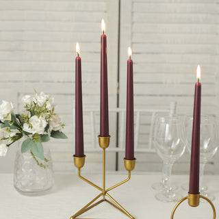 Add Elegance to Your Event with Burgundy Taper Candles
