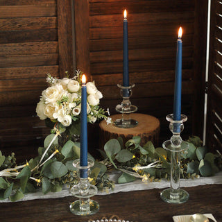 Versatile and Stylish Navy Blue Taper Candles