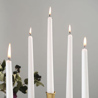 Classic White Taper Candles for a Timeless Touch