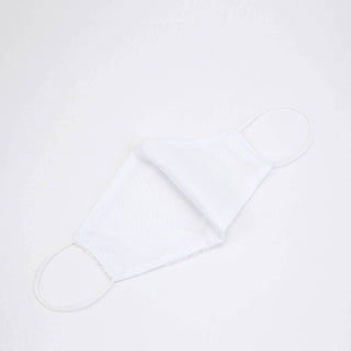 White Sequined Cotton Fashion Face Mask White Sequined Cotton Fashion Face Mask