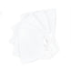 30 Pack | 3 Ply White Cotton Face Mask, Reusable Fabric Masks With Soft Ear Loops