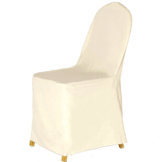 Stress-Free Setup and Ornate Opulence with our Beige Banquet Chair Covers