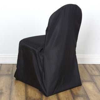 Make Your Occasion Unforgettable with the Black Polyester Banquet Chair Cover