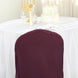 Burgundy Polyester Banquet Chair Cover, Reusable Stain Resistant Chair Cover