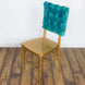 16inch Turquoise Satin Rosette Chiavari Chair Caps, Chair Back Covers