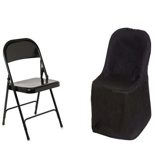 Black Polyester Folding Flat Chair Covers: The Perfect Event Décor Solution